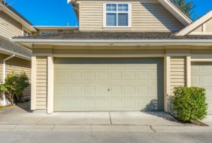 garage door of a modern house